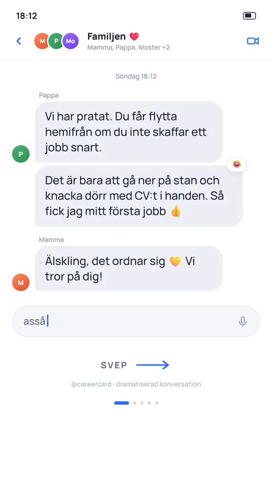 Projekt 17 Annonsformat byggt som en konversation