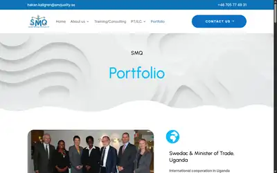 Sk&auml;rmbild fr&aring;n webbplatsen f&ouml;r Swedish Metrology & Quality